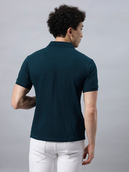 Classic Comfort: Men's 100% Cotton Polo T-shirt Maroon